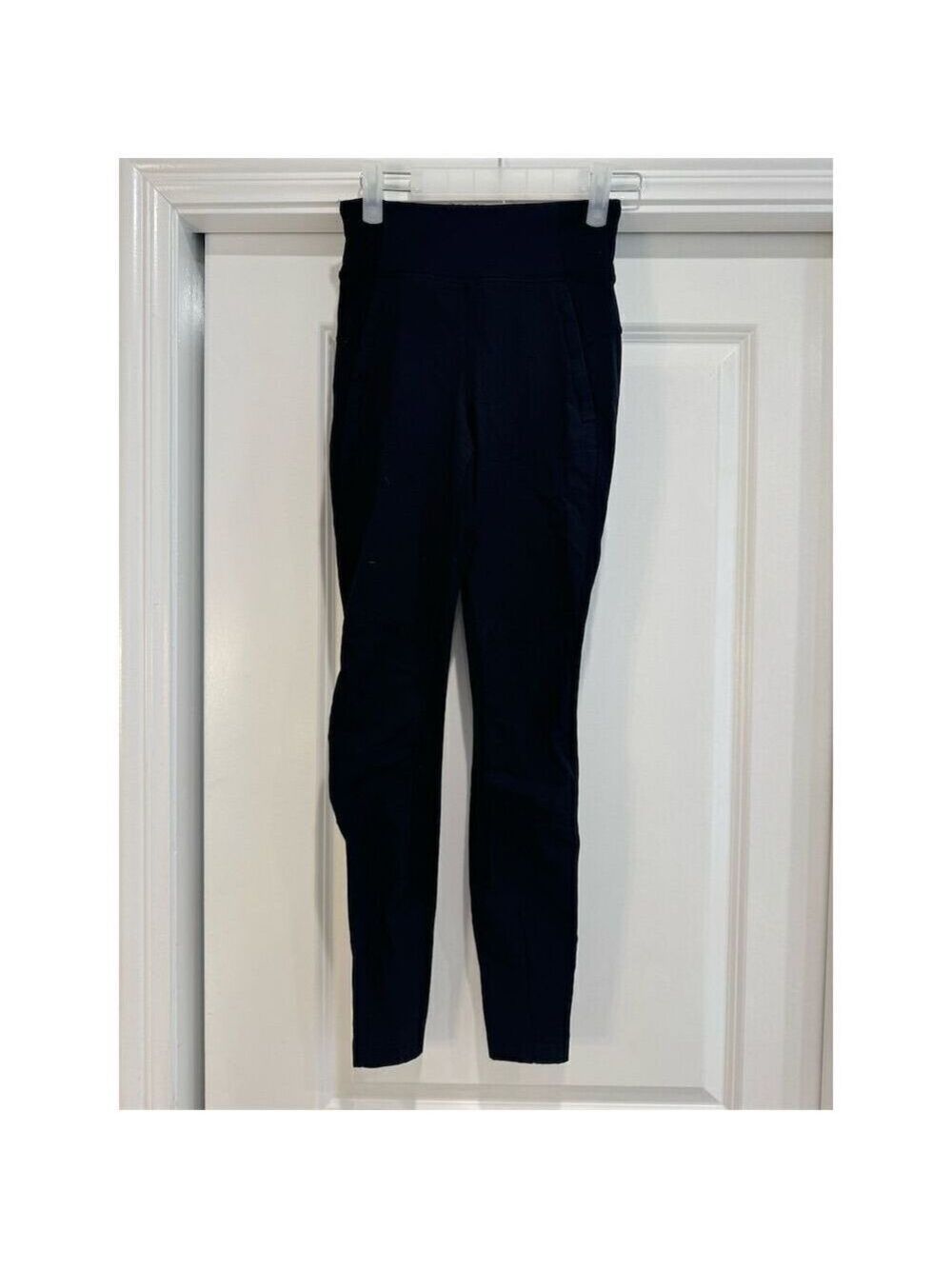 Athleta Women's Ankle Pants Size 2 Navy Blue High Rise Stretch